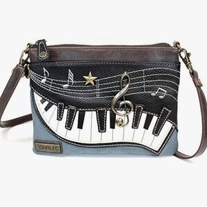 Chala leather piano key crossbody bag